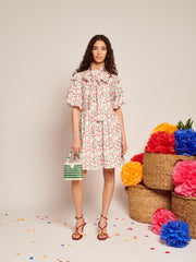 Cerise Mini Print Dress