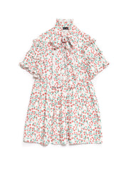 Cerise Mini Print Dress
