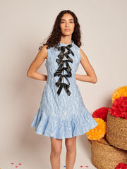 Feria Ruffle Mini Dress Baby Blue / Z