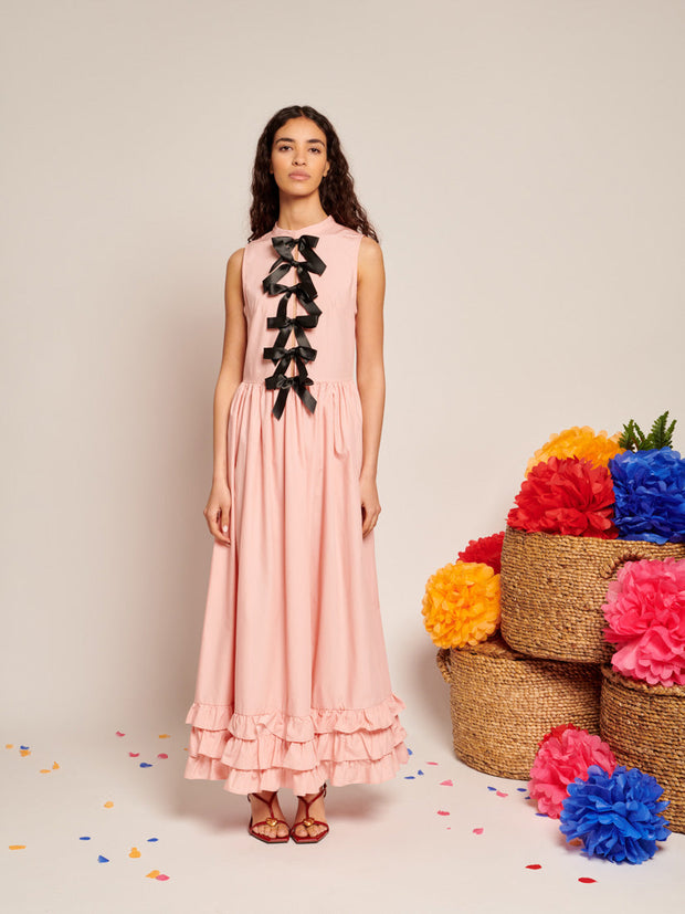 Magnolia Bow Maxi Dress