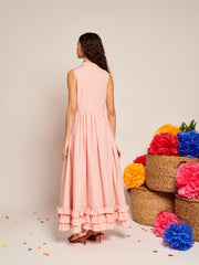 Magnolia Bow Maxi Dress Baby Pink / Z
