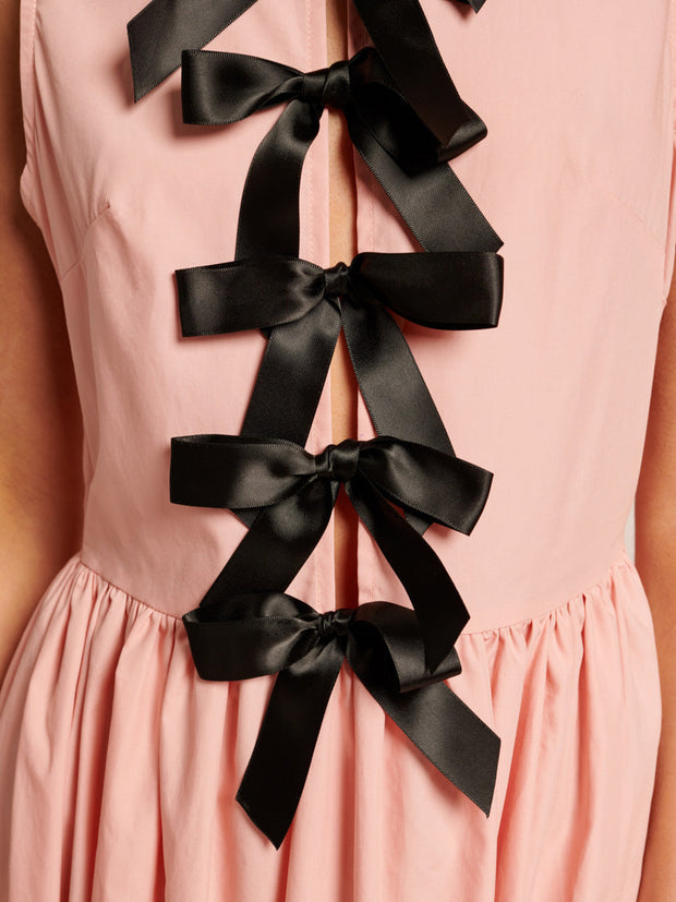 Magnolia Bow Maxi Dress Baby Pink / Z