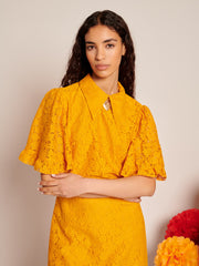 Fuego Lace Mini Dress Celosia Orange / Z
