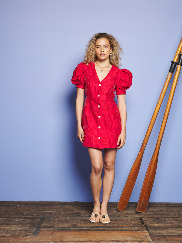 Tansy Jacquard Mini Dress