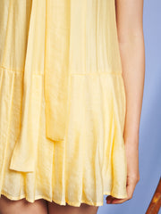 Goldie Pleated Mini Dress Sunflower Yellow / Z