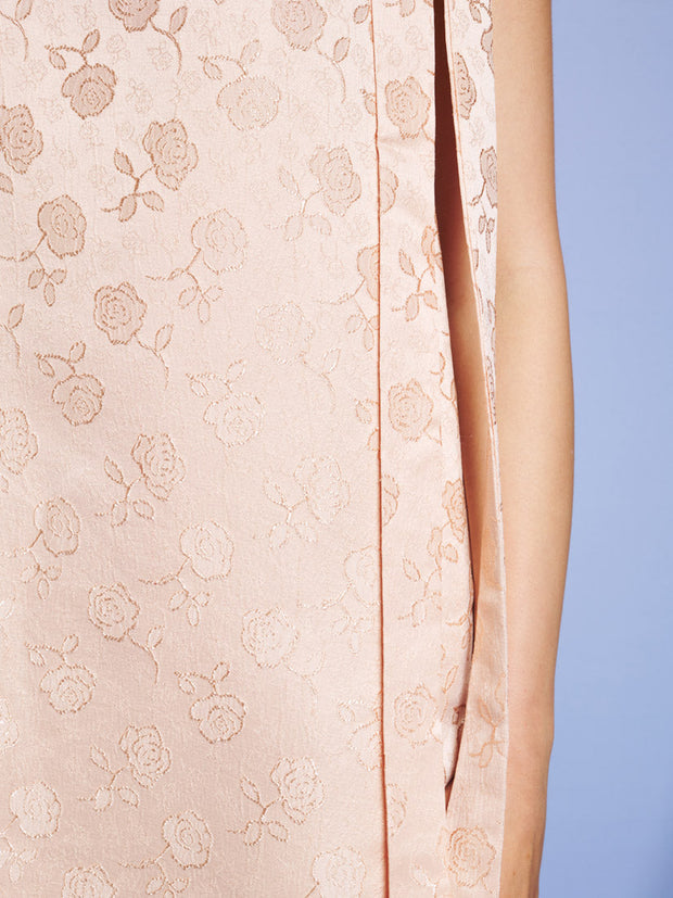 Serene Bow Mini Dress Nude Pink / Z