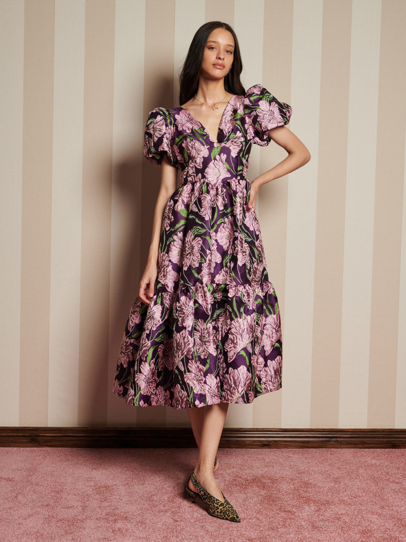 Floraison Jacquard Midi Dress – Sister Jane (EU)