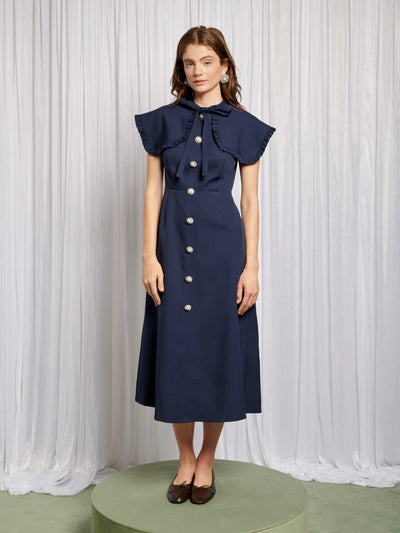 Bibi Bib Collar Midi Dress
