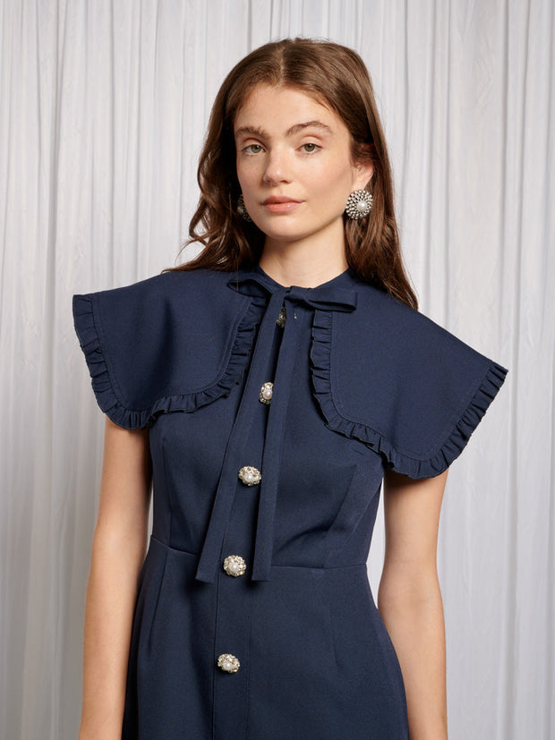 Bibi Bib Collar Midi Dress