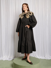 Eleanor Removable Collar Maxi Dress