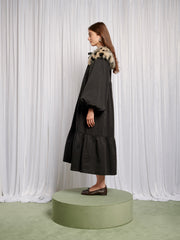 Eleanor Removable Collar Maxi Dress
