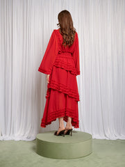 Augustine Maxi Ruffles Dress