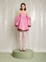 Secret Ball Jacquard Mini Dress