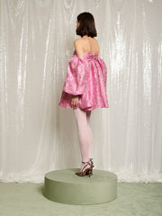 Secret Ball Jacquard Mini Dress