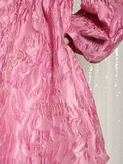 Secret Ball Jacquard Mini Dress