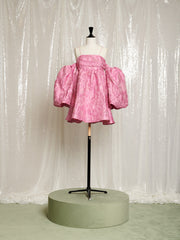 Secret Ball Jacquard Mini Dress