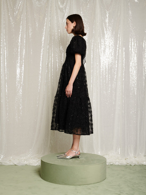 Laced Night Midi Dress