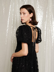 Laced Night Midi Dress