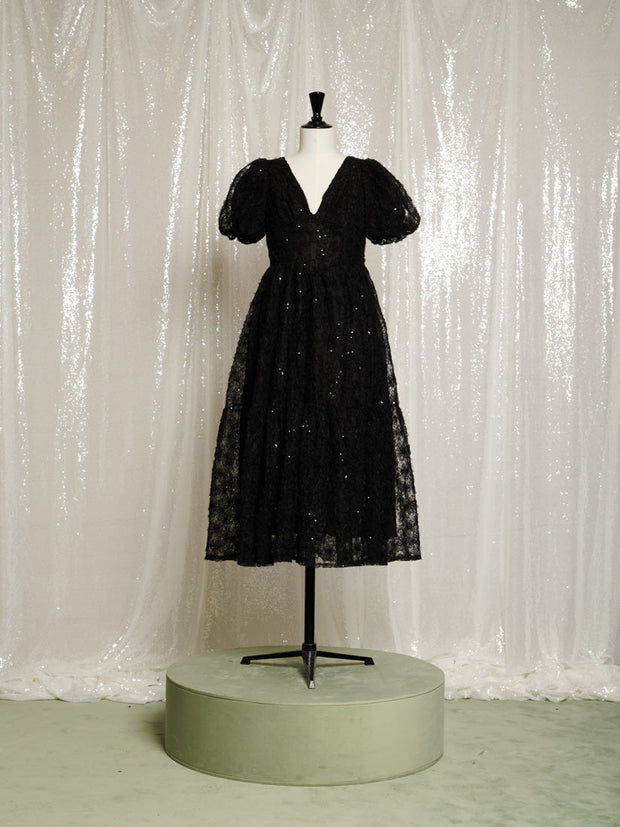 Laced Night Midi Dress