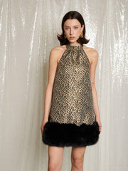 Golden Bells Mini Dress