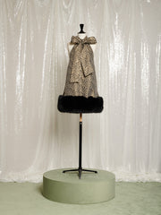 Golden Bells Mini Dress