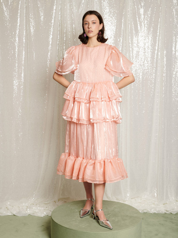 Reverie Ruffle Midi Dress