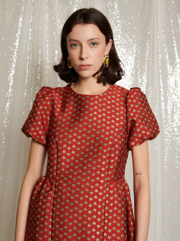 Mini Love Jacquard Dress