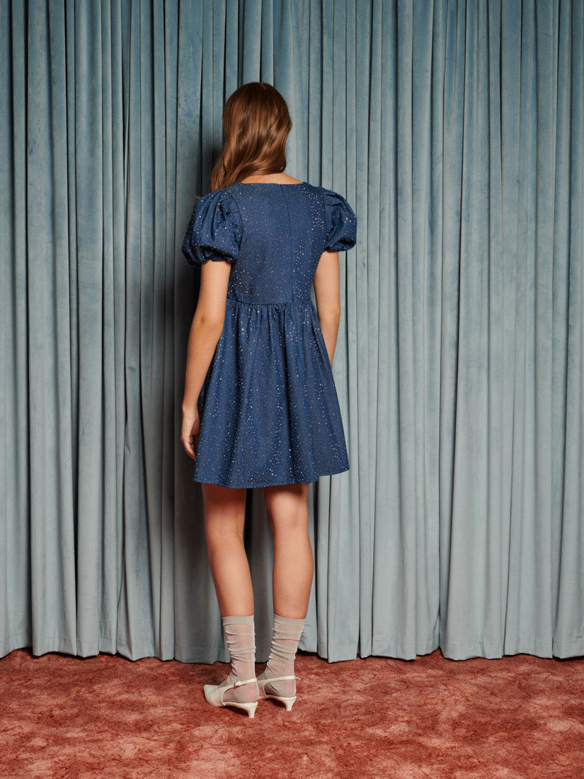 Daze Embellished Denim Mini Dress – Sister Jane (EU)