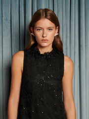 Eclipse Lace Mini Dress Coal Black / Z