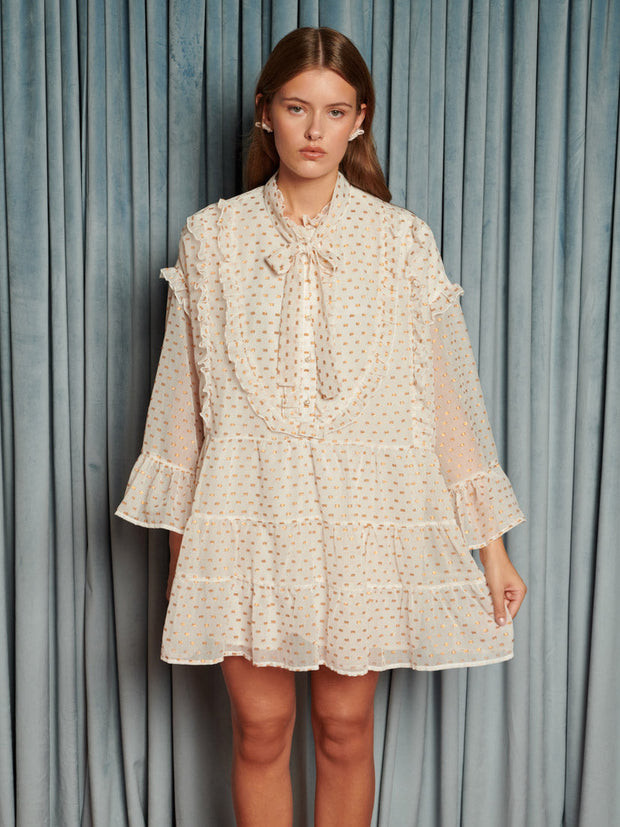 Fanciful Mini Dress Cream Ivory / Z