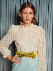 Eloise Colour Block Mini Dress Ivory, Baby Blue / Z