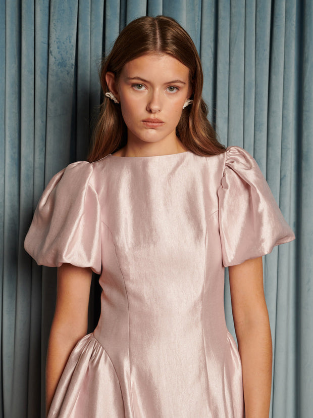 Nouveau Ruffle Mini Dress Baby Pink / Z