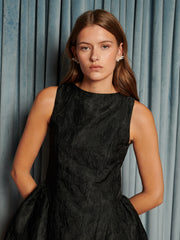 Screenplay Jacquard Mini Dress Coal Black / Z