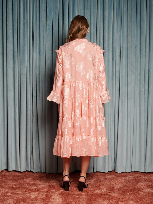 Feature Bloom Midi Dress Peach Pink / Z