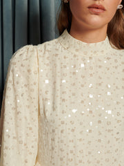 Reel Embellished Maxi Dress Cream Ivory / Z