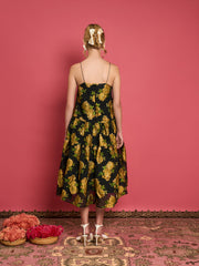 <b>DREAM</b> Golden Jacquard Cami Dress