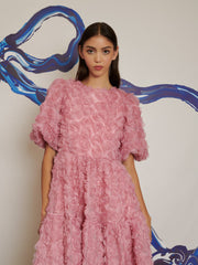 <b>DREAM</b> Rose Delice Tulle Midi Dress