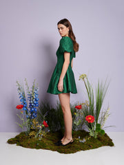 Trillium Jacquard Mini Dress Spruce Green / Z