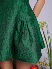Trillium Jacquard Mini Dress Spruce Green / Z