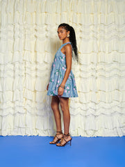 Azul Embellished Mini Dress Wached Blue / Z