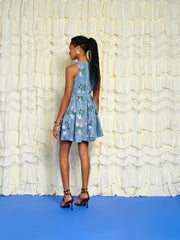 Azul Embellished Mini Dress Wached Blue / Z
