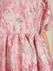 Jam Jar Jacquard Mini Dress Baby Pink / Z