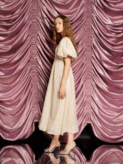 <b>DREAM</b> Sally Lace Midi Dress Champagne Nude / Z