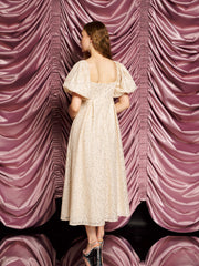 <b>DREAM</b> Sally Lace Midi Dress Champagne Nude / Z