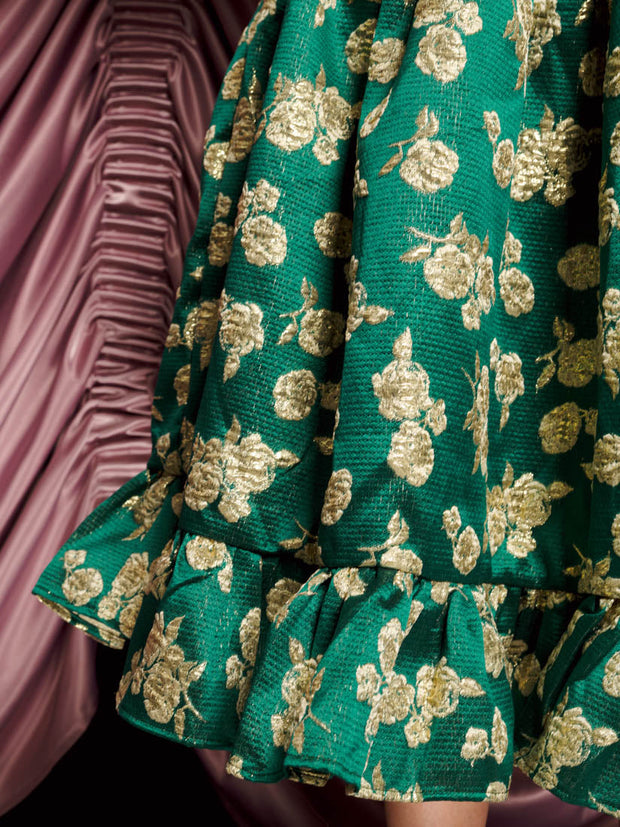 <b>DREAM</b> Showstopper Jacquard Maxi Dress Veronese Green / Z