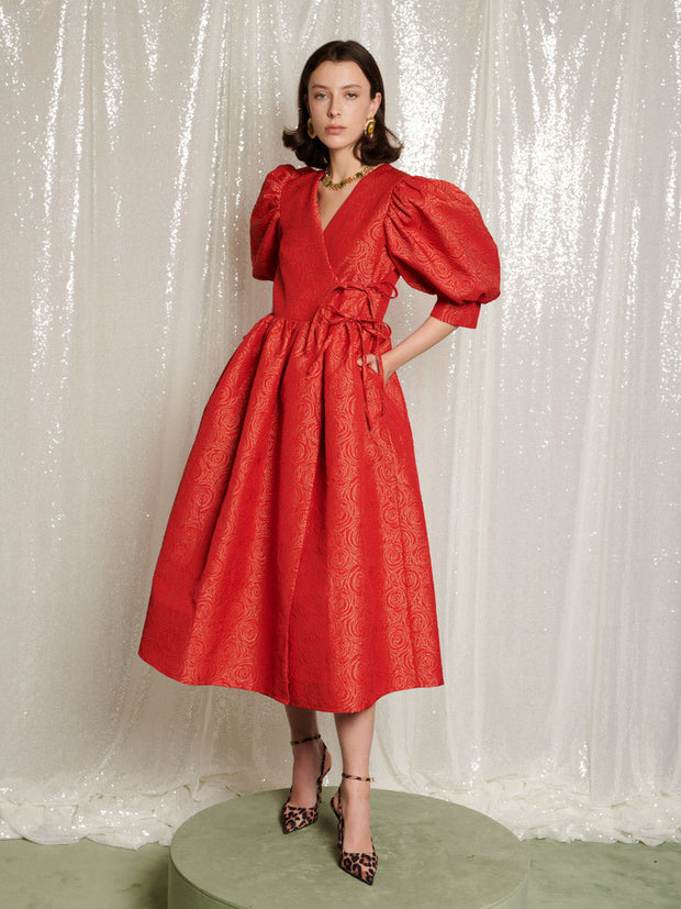 <b>DREAM</b> La Dolce Vita Wrap Midi Dress