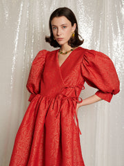 <b>DREAM</b> La Dolce Vita Wrap Midi Dress