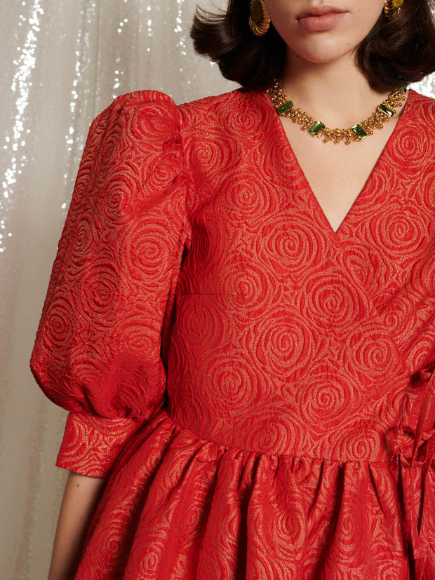 <b>DREAM</b> La Dolce Vita Wrap Midi Dress