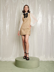 <b>DREAM</b> Sparkle Storm Tweed Mini Dress