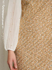 <b>DREAM</b> Sparkle Storm Tweed Mini Dress